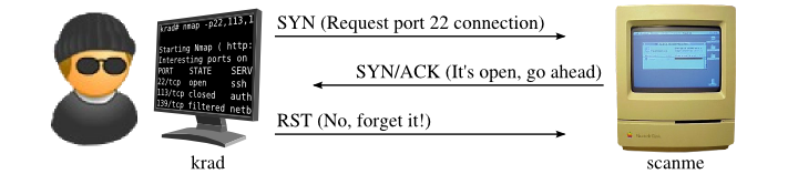 Figure 2: SYN scan of open port 22